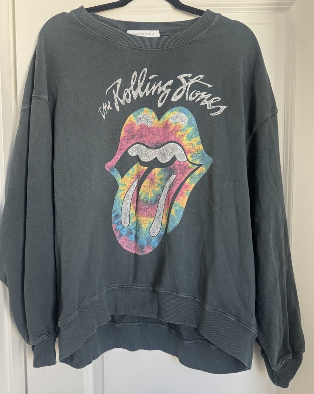 DAYDREAMER Gray Rolling Stones Sweatshirt Women’s’ Size Large